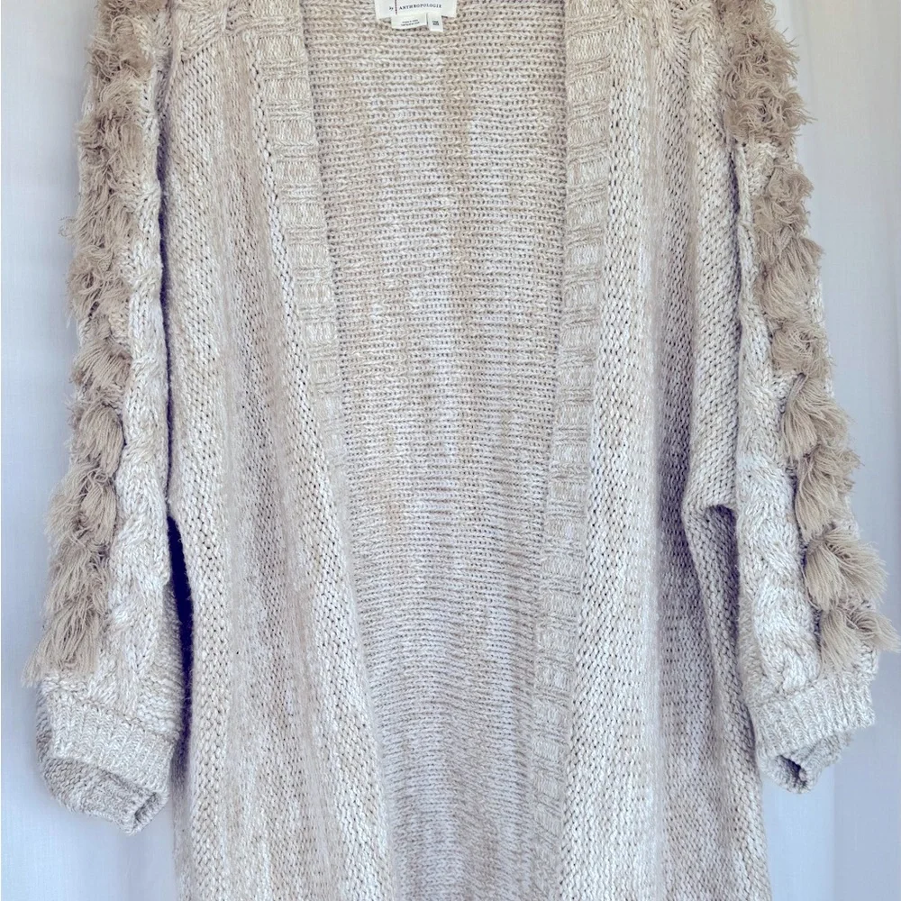 Anthropologie Boho oversized long fringe sweater. One size - Picture 11 of 11